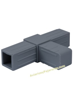 Enlace unión t tubo aluminio para muebles
