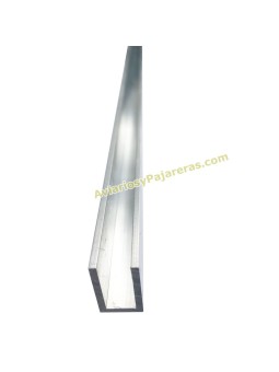 Perfil U de aluminio