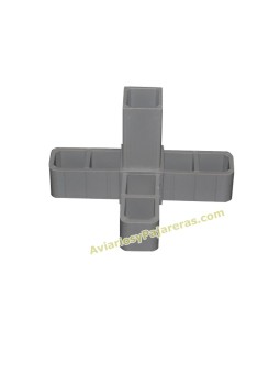 Unión de inserción 4 direcciones 25 mm