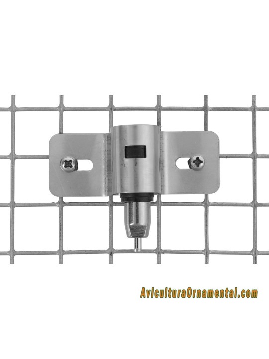 Bebedero chupete acero inox.