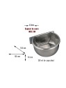 Comederos inox 300 ml datos tecnicos