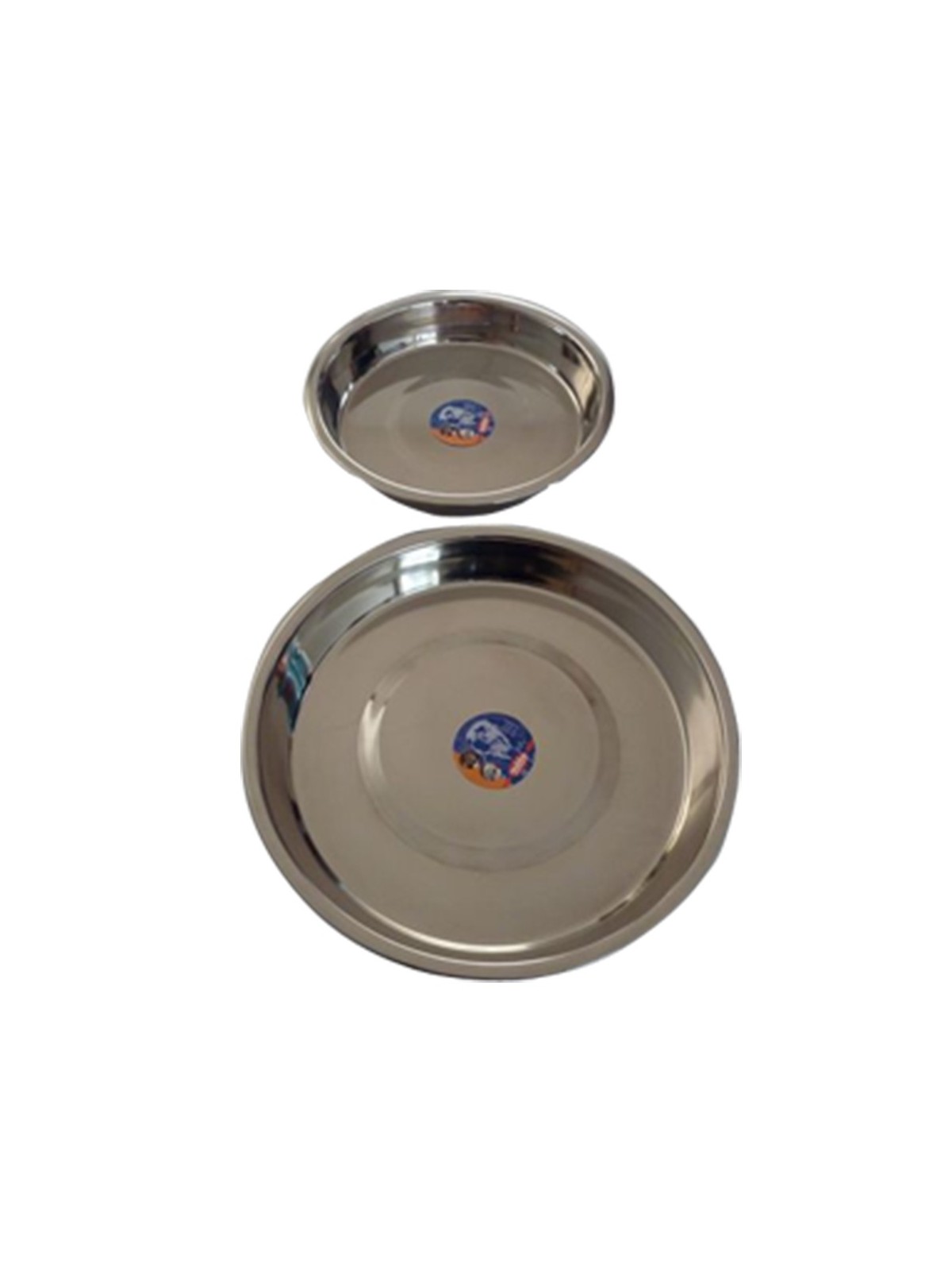 Plato inox grande para baño de aves